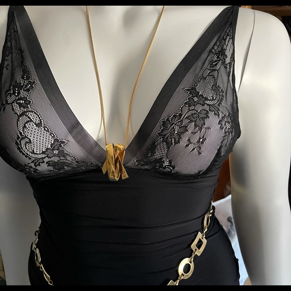 CHRISTIAN DIOR-AUTHENTIC Gold Pendant/Necklace - Picture 6 of 16